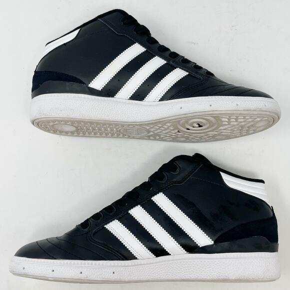 Adidas Busenitz Pro Mid Black White Mens Size 9 F37355 - Picture 10 of 10
